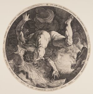 Ixion, fra De fire skændsler af Hendrick Goltzius