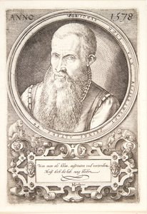 Jan Goltz II af Hendrick Goltzius
