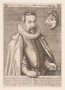Jan Nicquet, kunstsamler i Amsterdam af Hendrick Goltzius
