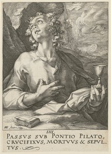 Johannes, ark 4 i serien »Kristus, de tolv apostle og Paulus« af Hendrick Goltzius