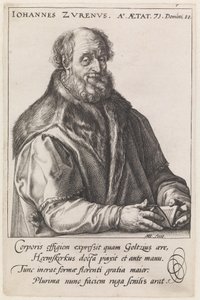 Johannes Zurenus (1517–1591) af Hendrick Goltzius