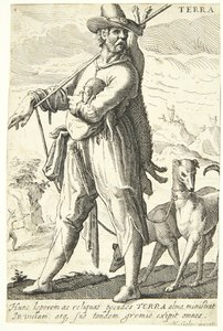 Jorden (Terra) af Hendrick Goltzius