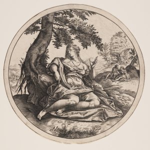 Juda og Thamar af Hendrick Goltzius