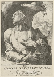 Judas Thaddæus, ark 12 i serien »Kristus, de tolv apostle og Paulus« af Hendrick Goltzius
