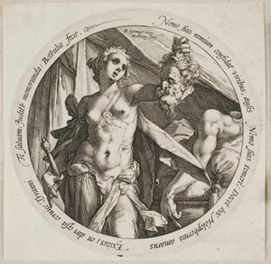 Judith med hovedet af Holofernes af Hendrick Goltzius