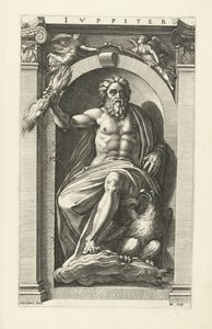Jupiter Jupiter (titel på objekt) Otte klassiske guder (serietitel) af Hendrick Goltzius