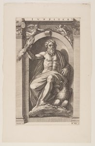 Jupiter, fra Otte hedenske guder af Hendrick Goltzius