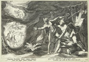 Jupiter og Io af Hendrick Goltzius