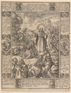Levamen Onustrorum, blad 1 fra serien »Allegorier over den kristne tro« af Hendrick Goltzius