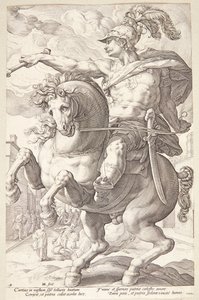 Marcus Curtius af Hendrick Goltzius
