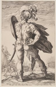 Marcus Valerius Corvus, fra De romerske helte af Hendrick Goltzius