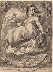 Minerva af Hendrick Goltzius
