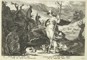 Minerva beordrer misundelse til at fylde Agraulos
