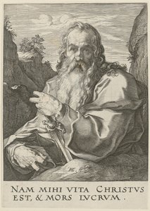 Paulus, ark 14 i serien »Kristus, de tolv apostle og Paulus« af Hendrick Goltzius