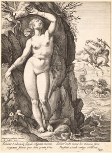Perseus befrier Andromeda af Hendrick Goltzius
