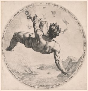 Phaeton, fra De fire skændsler af Hendrick Goltzius