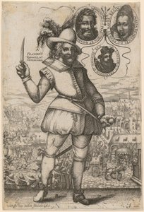 Pluto, blad 3 fra serien "Otte antikke guddomme" af Hendrick Goltzius