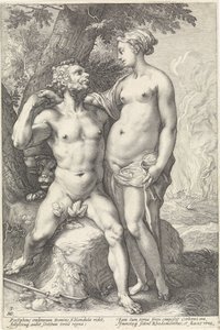 Pluto og Proserpina Godenparen (serietitel) af Hendrick Goltzius