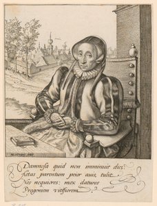 Portræt af Anna Fullings af Hendrick Goltzius