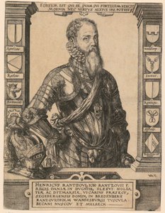 Portræt af Henricus Rantzovius [Heinrich von Rantzau] af Hendrick Goltzius