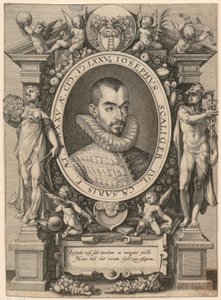 Portræt af Josephus Justus Scaliger af Hendrick Goltzius