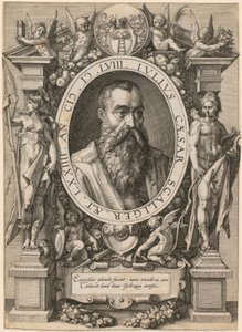 Portræt af Julius Caesar Scaliger af Hendrick Goltzius