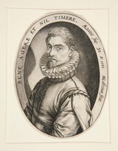 Portræt af Hieronymous Scholiers af Hendrick Goltzius