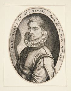 Portræt af Hieronymous Scholiers af Hendrick Goltzius