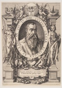 Portræt af Julius Cæsar Scaliger af Hendrick Goltzius