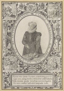 Portræt af Charlotte af Bourbon af Hendrick Goltzius