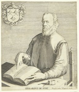 Portræt af Gerard de Jode af Hendrick Goltzius