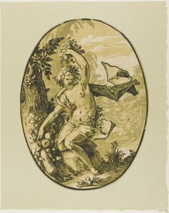 Proserpin, tallerken fem fra Demogorgon and the Deities af Hendrick Goltzius