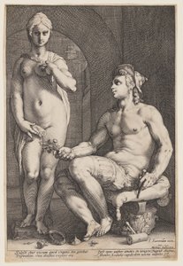 Pygmalion og Galatea af Hendrick Goltzius