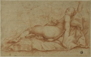 Tilbagelænet Venus af Hendrick Goltzius