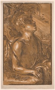 Den hellige Johannes Døberen af Hendrick Goltzius