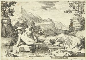 Salmacis og Hermafroditos af Hendrick Goltzius