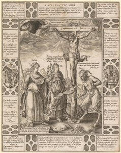 Satisfactio Christi, blad 3 af serien «Allegorier over den kristne tro» af Hendrick Goltzius
