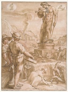 Saturn Syv planeter (serietitel) af Hendrick Goltzius
