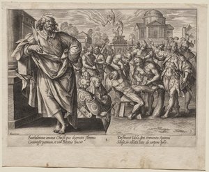 St. Bartolomæus af Hendrick Goltzius