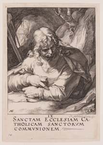 Jakob den Lille, fra Kristus, apostlene og Paulus med trosbekendelsen af Hendrick Goltzius