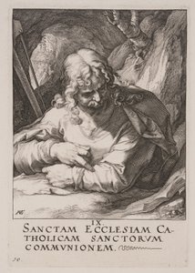 Jakob den Lille, fra Kristus, apostlene og Paulus med trosbekendelsen af Hendrick Goltzius