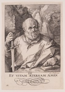 Matthias, fra Kristus, apostlene og Paulus med trosbekendelsen af Hendrick Goltzius