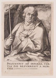 Filip, fra Kristus, apostlene og Paulus med trosbekendelsen af Hendrick Goltzius