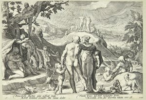 Syndfloden af Hendrick Goltzius