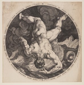 Tantalus, fra De fire skændere af Hendrick Goltzius