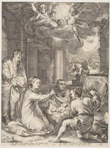 Hyrdernes tilbedelse af Hendrick Goltzius