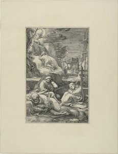 Smerten i haven, planche to fra The Passion of Christ af Hendrick Goltzius