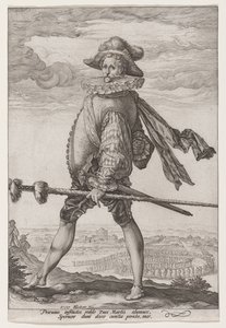 Infanteriets kaptajn af Hendrick Goltzius