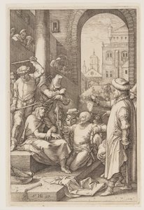 Kroningen med torne, fra The Passion af Hendrick Goltzius