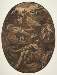 The Deities: Demogorgon i Evighedens Hule af Hendrick Goltzius